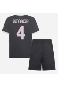 Fotbalové Dres AC Milan Ismael Bennacer #4 Dětské Třetí Oblečení 2024-25 Krátký Rukáv (+ trenýrky)